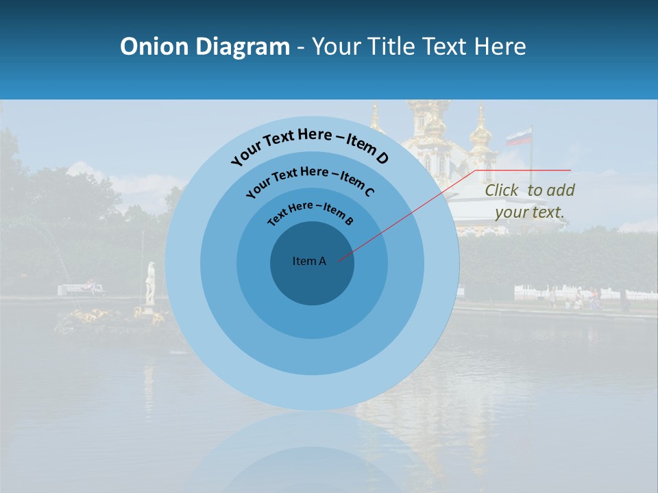 A Large Building With A Fountain In Front Of It PowerPoint Template