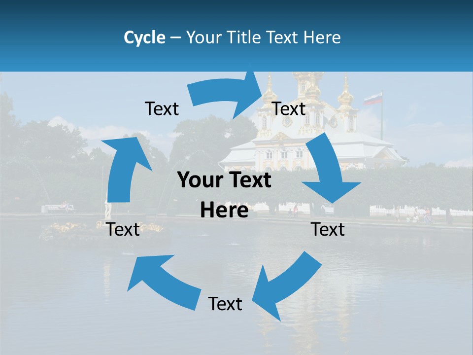 A Large Building With A Fountain In Front Of It PowerPoint Template