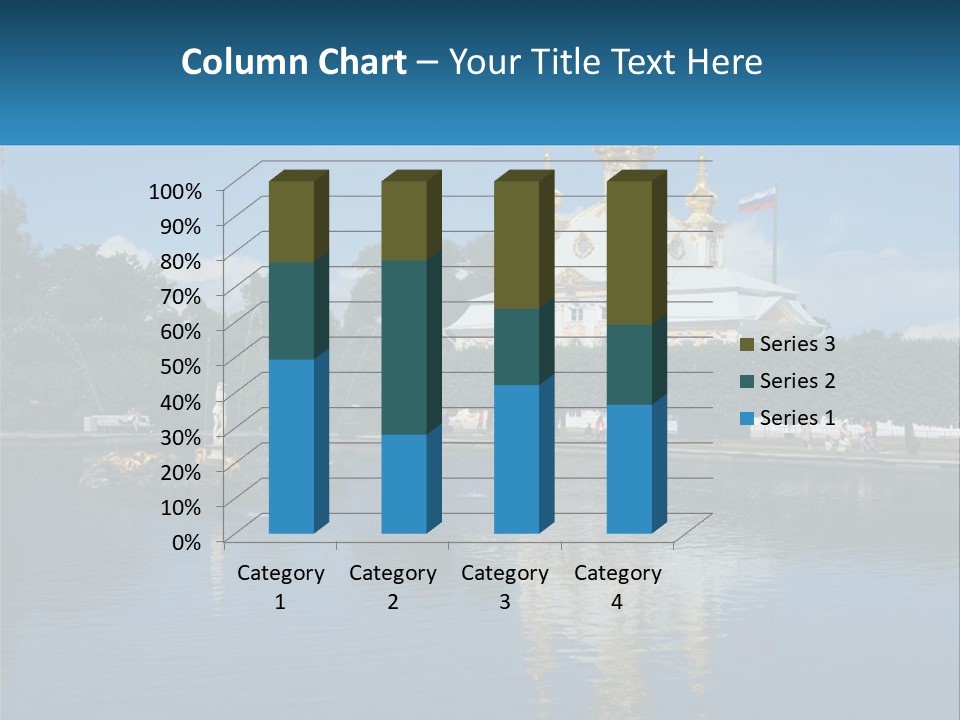 A Large Building With A Fountain In Front Of It PowerPoint Template