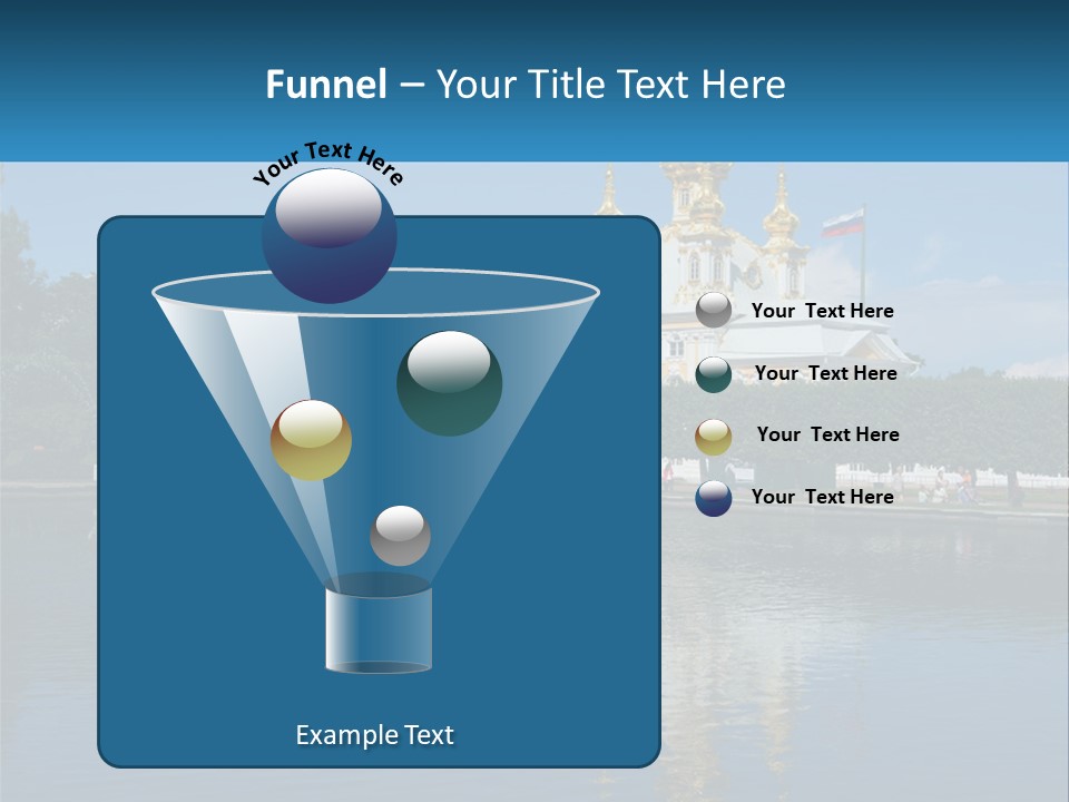 A Large Building With A Fountain In Front Of It PowerPoint Template