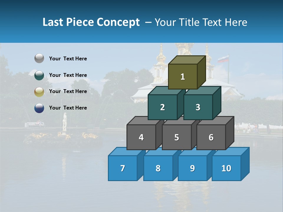 A Large Building With A Fountain In Front Of It PowerPoint Template