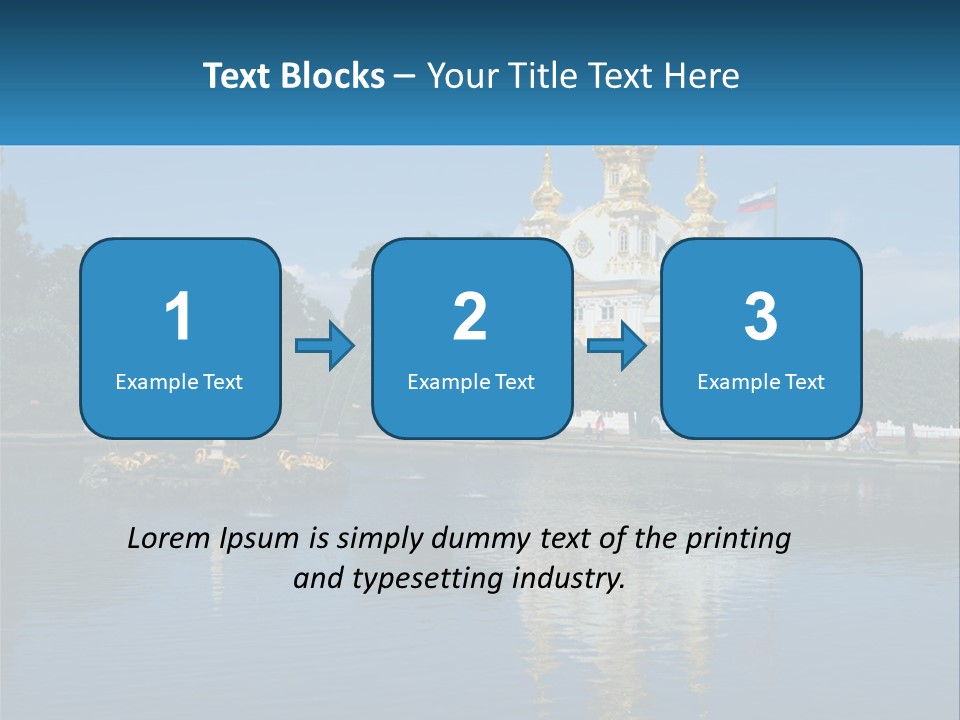 A Large Building With A Fountain In Front Of It PowerPoint Template