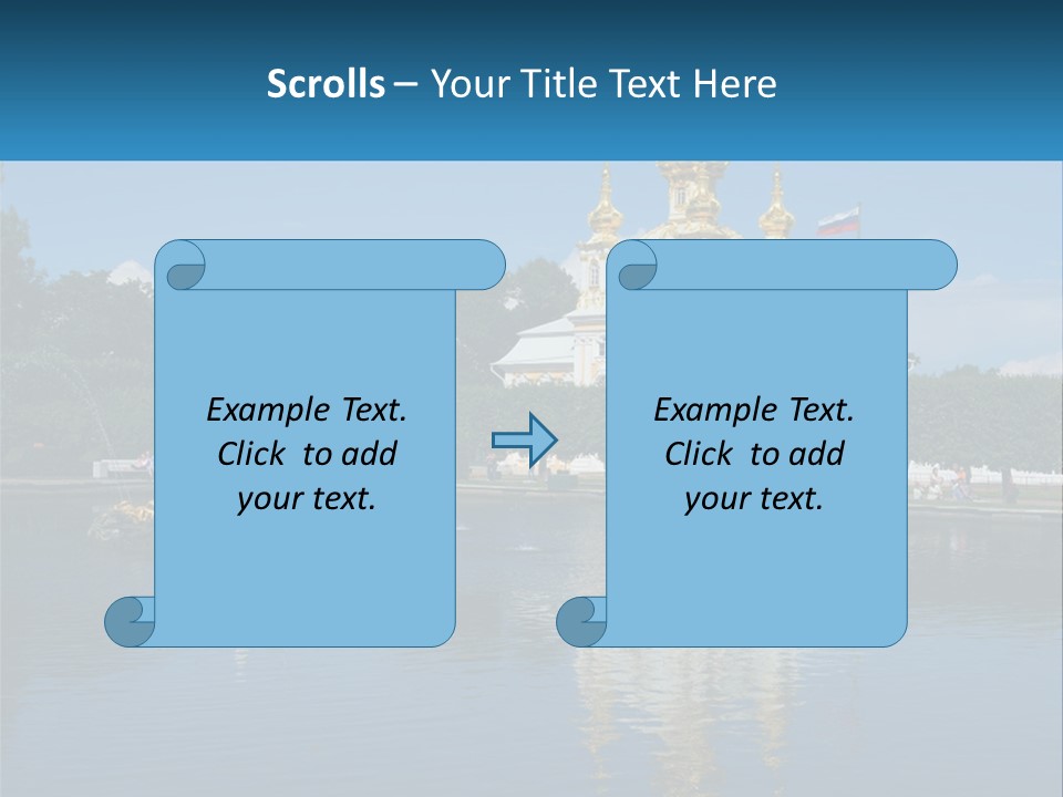 A Large Building With A Fountain In Front Of It PowerPoint Template