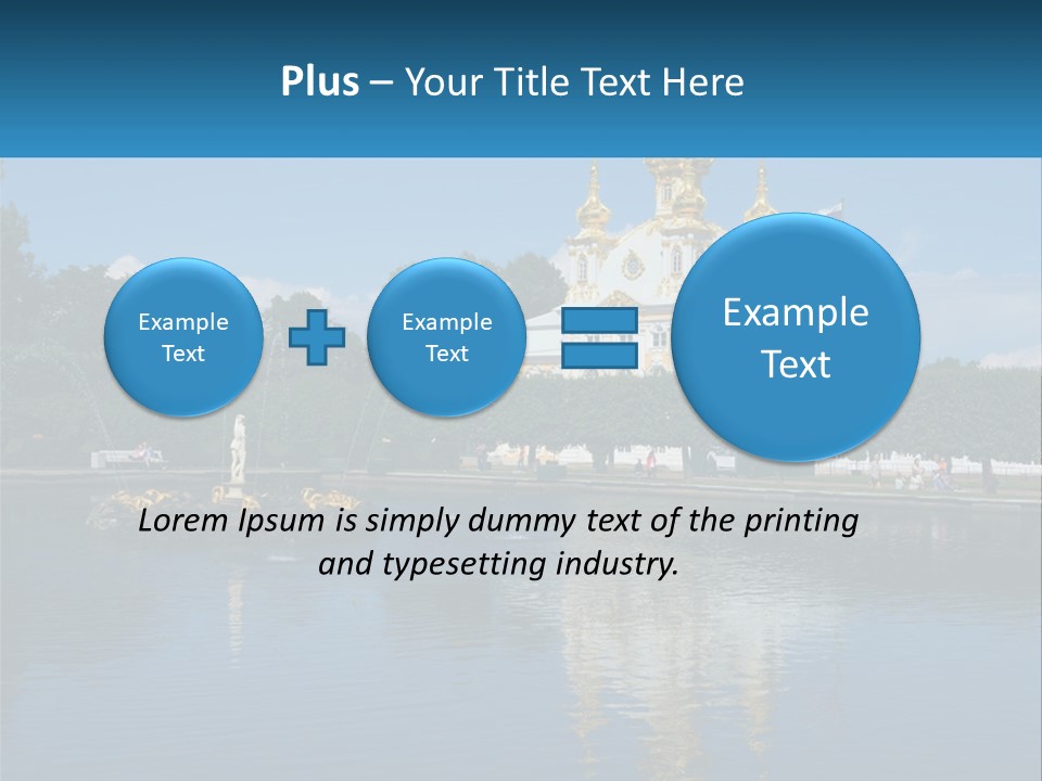 A Large Building With A Fountain In Front Of It PowerPoint Template