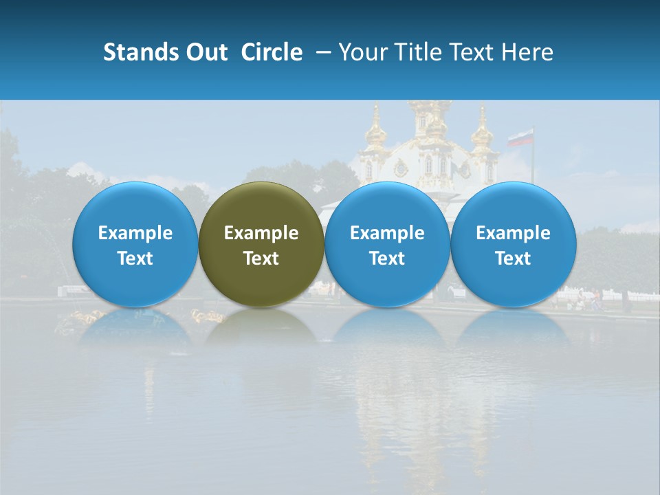 A Large Building With A Fountain In Front Of It PowerPoint Template