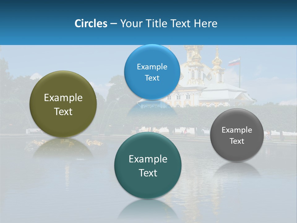 A Large Building With A Fountain In Front Of It PowerPoint Template