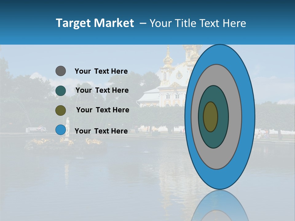 A Large Building With A Fountain In Front Of It PowerPoint Template