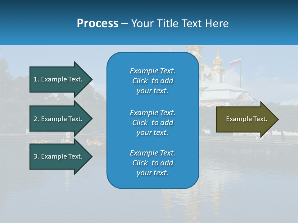 A Large Building With A Fountain In Front Of It PowerPoint Template