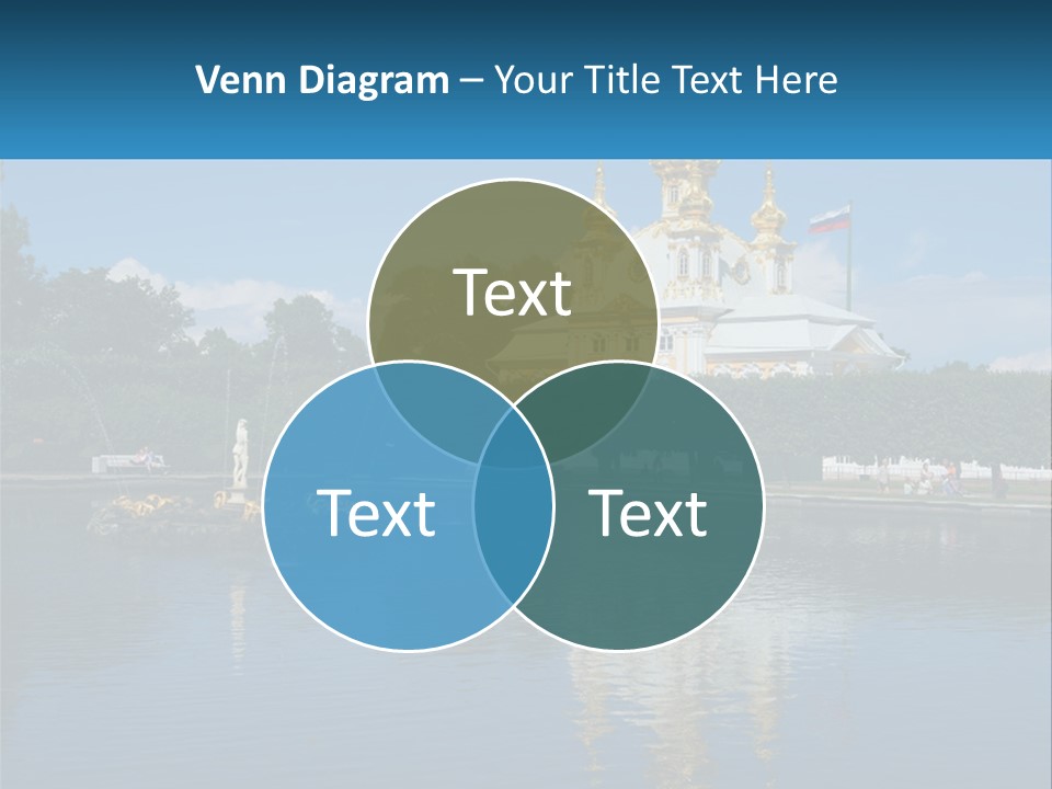 A Large Building With A Fountain In Front Of It PowerPoint Template