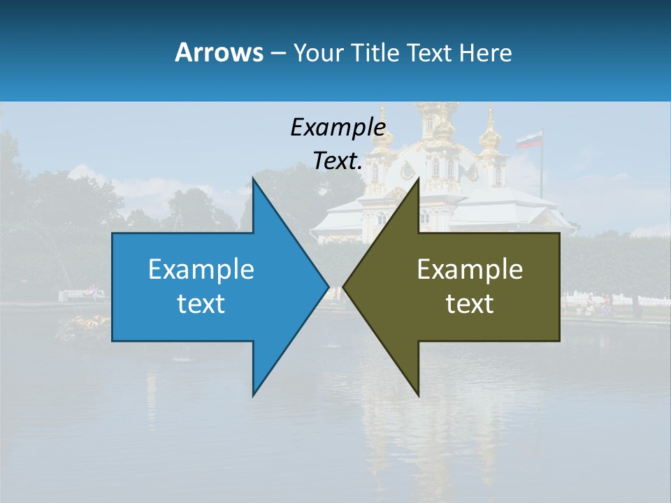 A Large Building With A Fountain In Front Of It PowerPoint Template