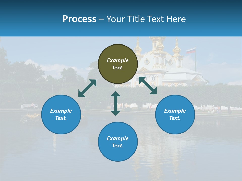 A Large Building With A Fountain In Front Of It PowerPoint Template