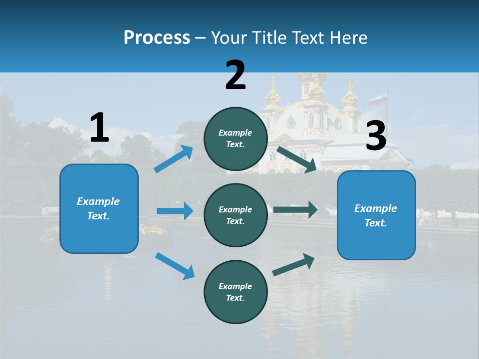A Large Building With A Fountain In Front Of It PowerPoint Template