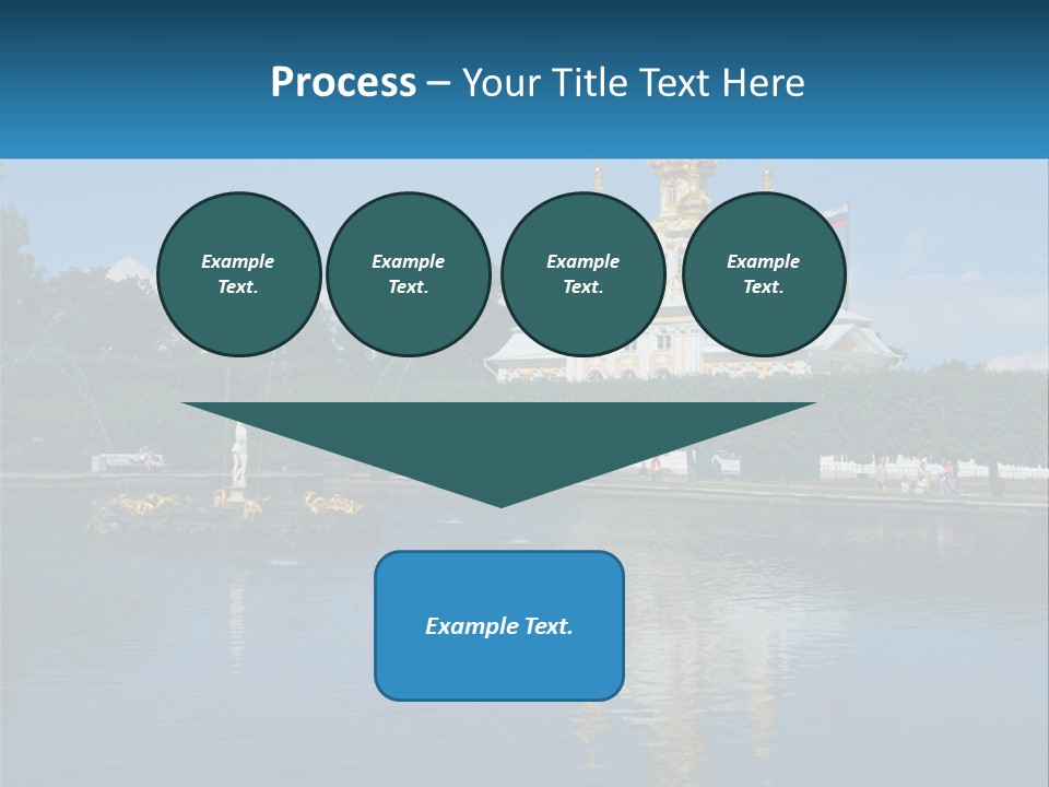 A Large Building With A Fountain In Front Of It PowerPoint Template