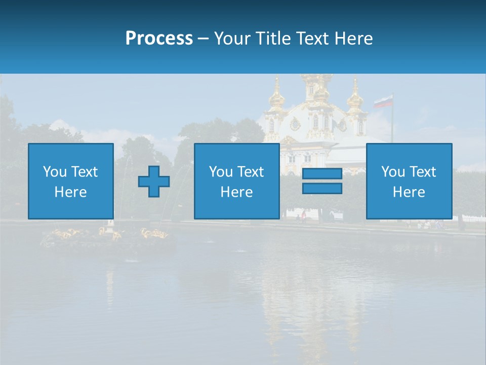 A Large Building With A Fountain In Front Of It PowerPoint Template