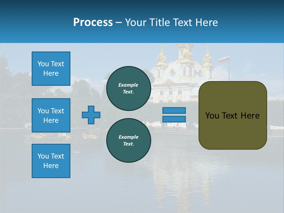 A Large Building With A Fountain In Front Of It PowerPoint Template