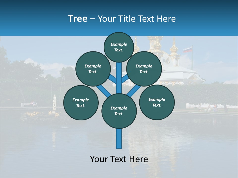 A Large Building With A Fountain In Front Of It PowerPoint Template