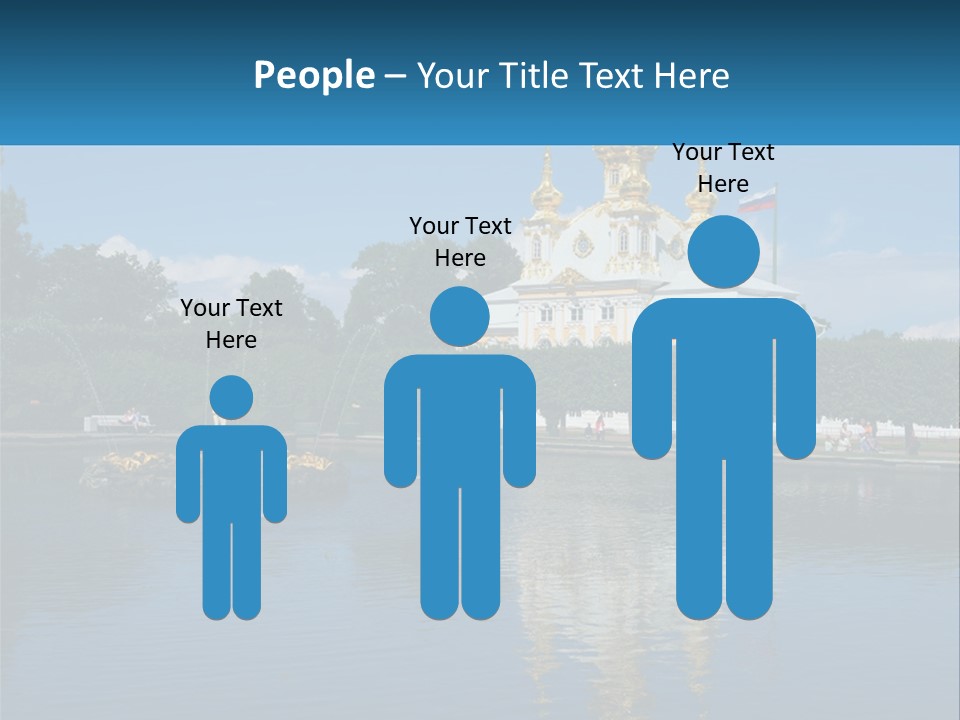 A Large Building With A Fountain In Front Of It PowerPoint Template
