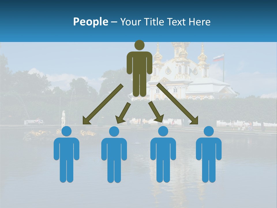 A Large Building With A Fountain In Front Of It PowerPoint Template