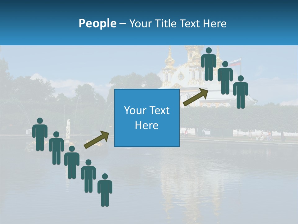 A Large Building With A Fountain In Front Of It PowerPoint Template