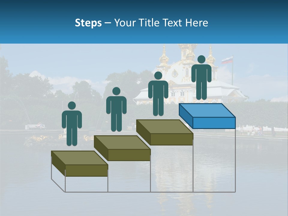 A Large Building With A Fountain In Front Of It PowerPoint Template