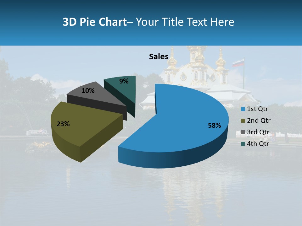 A Large Building With A Fountain In Front Of It PowerPoint Template