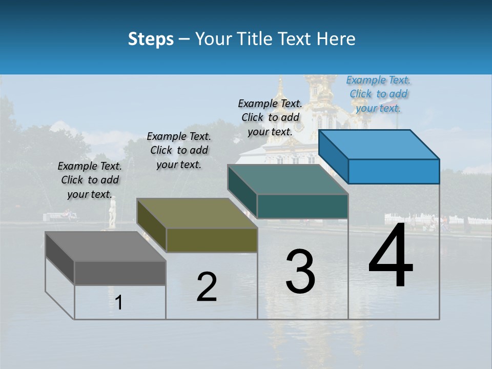 A Large Building With A Fountain In Front Of It PowerPoint Template