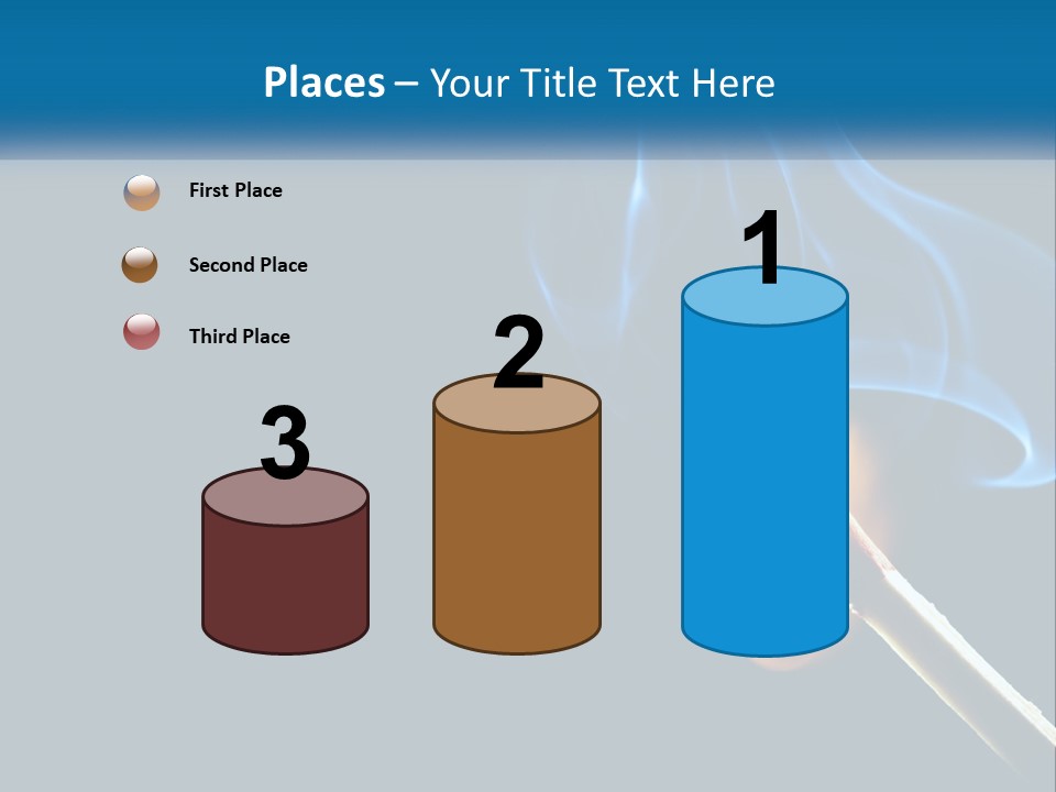 A Blue Smoke Powerpoint Presentation Is Shown PowerPoint Template