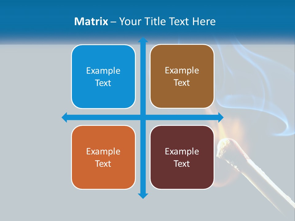 A Blue Smoke Powerpoint Presentation Is Shown PowerPoint Template
