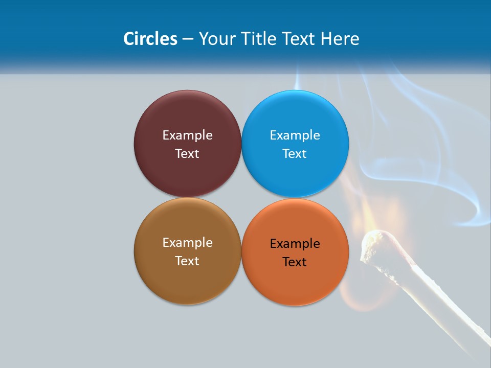 A Blue Smoke Powerpoint Presentation Is Shown PowerPoint Template