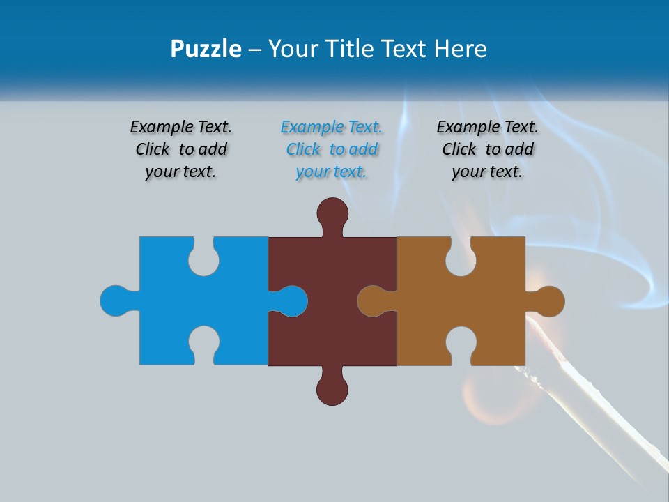 A Blue Smoke Powerpoint Presentation Is Shown PowerPoint Template