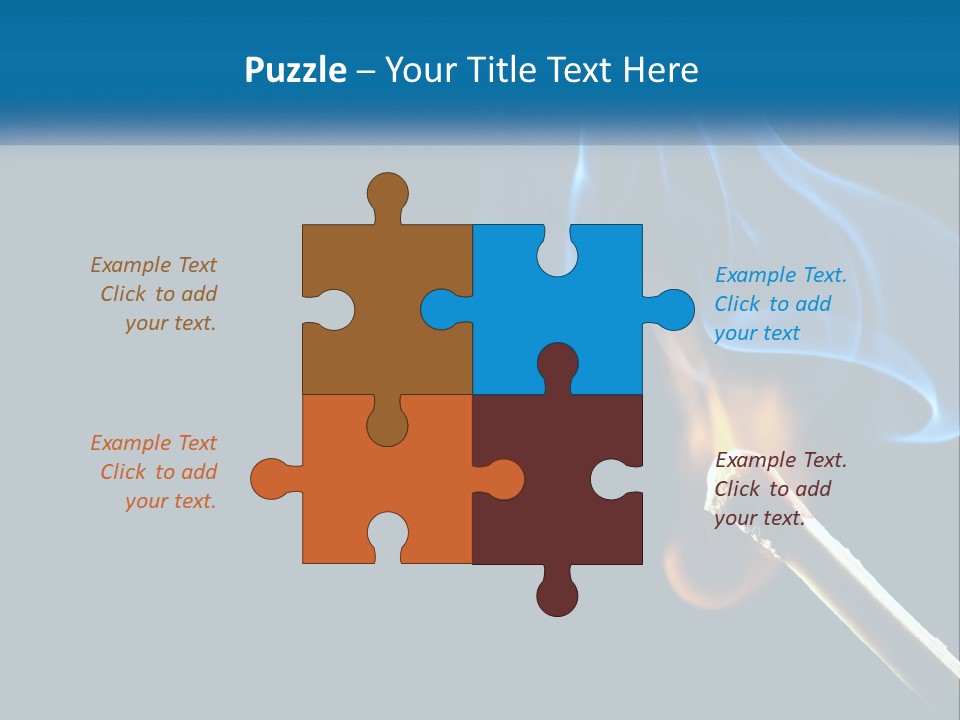 A Blue Smoke Powerpoint Presentation Is Shown PowerPoint Template