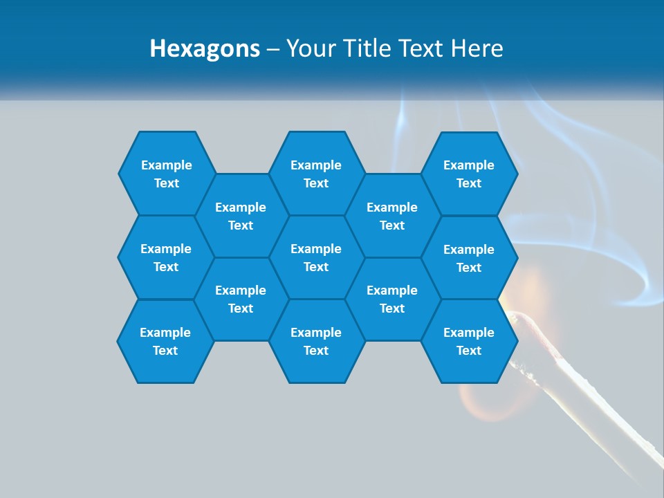 A Blue Smoke Powerpoint Presentation Is Shown PowerPoint Template