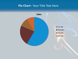 A Blue Smoke Powerpoint Presentation Is Shown PowerPoint Template