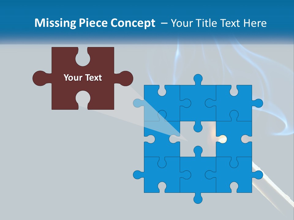 A Blue Smoke Powerpoint Presentation Is Shown PowerPoint Template