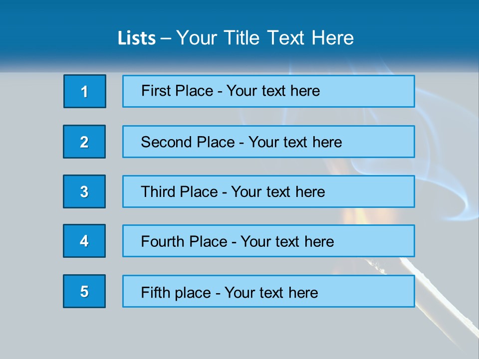 A Blue Smoke Powerpoint Presentation Is Shown PowerPoint Template