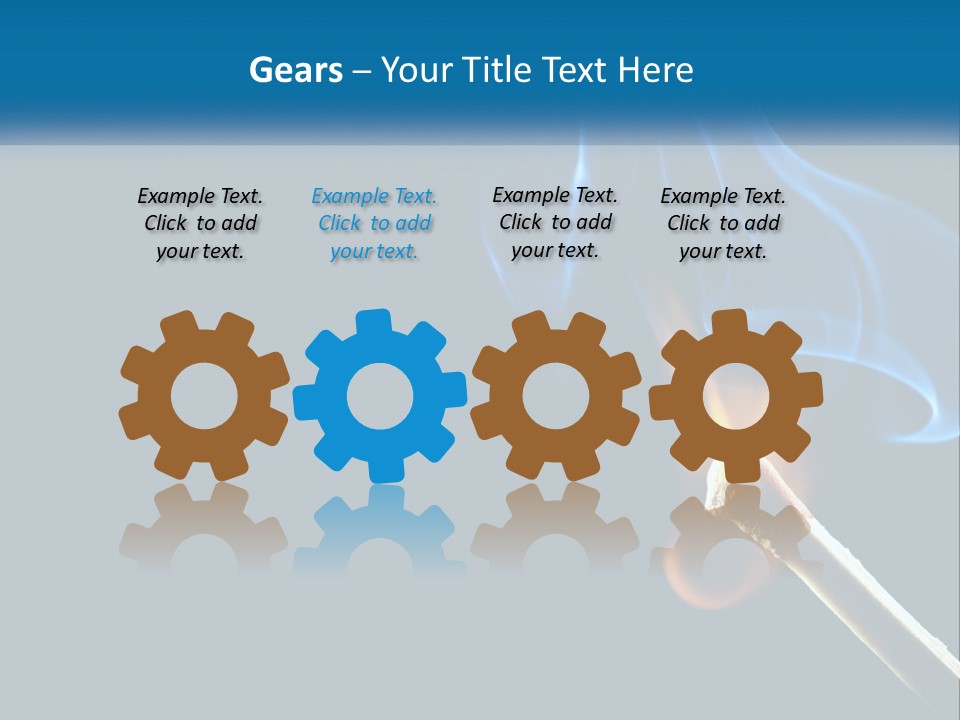 A Blue Smoke Powerpoint Presentation Is Shown PowerPoint Template