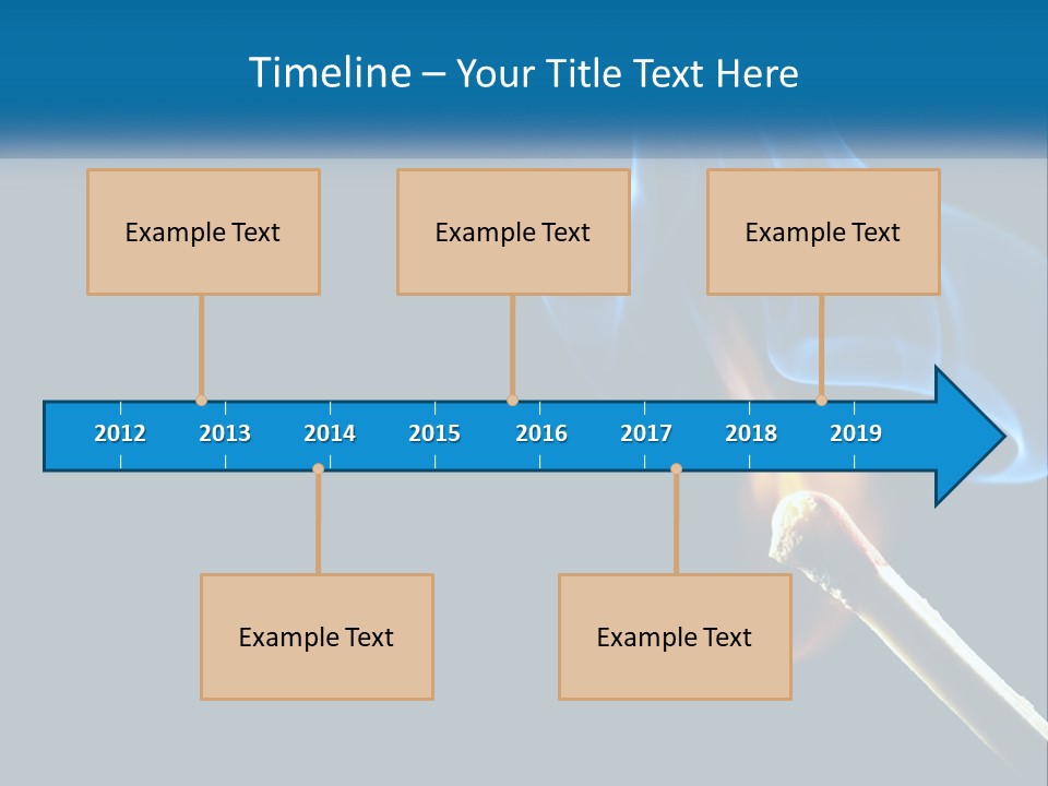 A Blue Smoke Powerpoint Presentation Is Shown PowerPoint Template