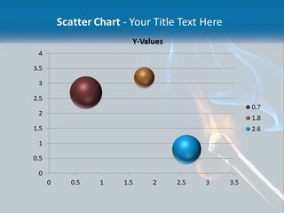 A Blue Smoke Powerpoint Presentation Is Shown PowerPoint Template