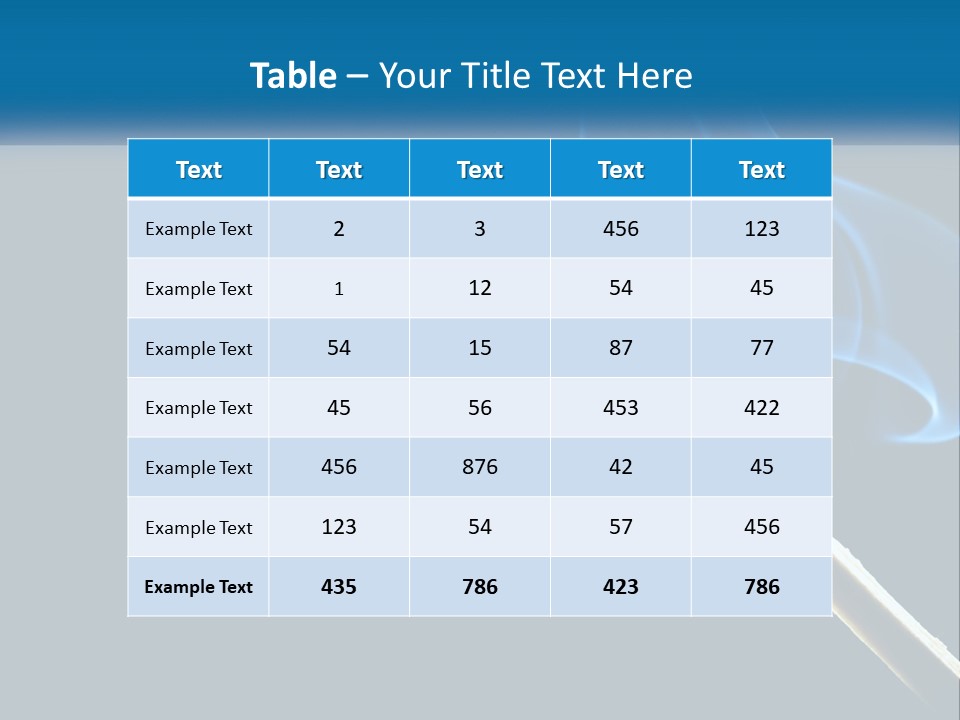 A Blue Smoke Powerpoint Presentation Is Shown PowerPoint Template