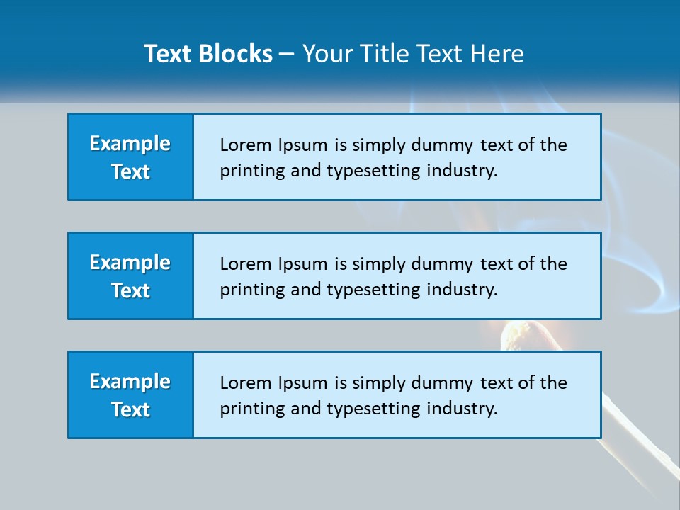 A Blue Smoke Powerpoint Presentation Is Shown PowerPoint Template