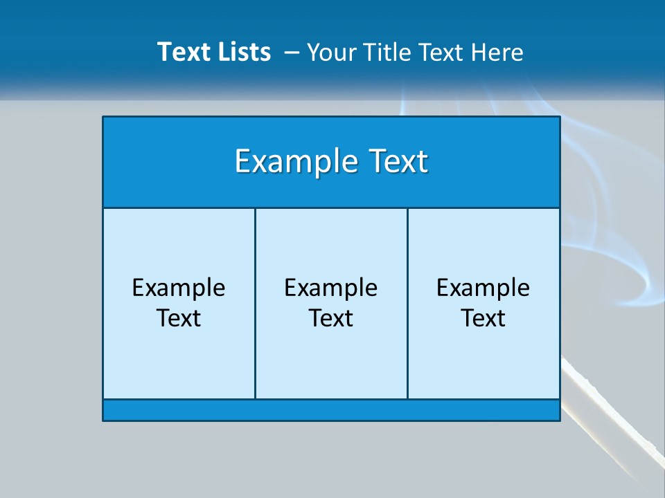 A Blue Smoke Powerpoint Presentation Is Shown PowerPoint Template