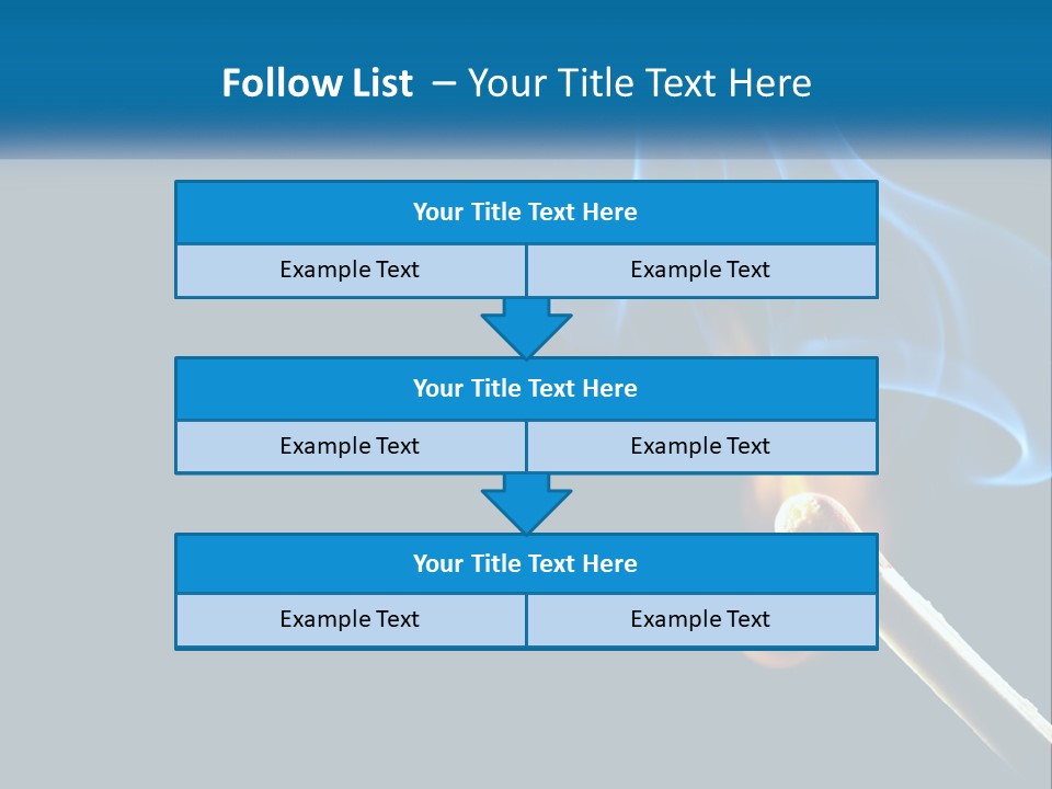 A Blue Smoke Powerpoint Presentation Is Shown PowerPoint Template