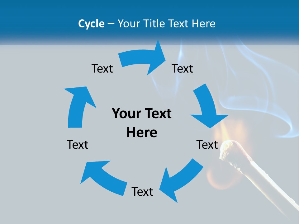A Blue Smoke Powerpoint Presentation Is Shown PowerPoint Template