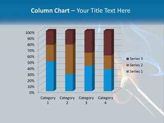 A Blue Smoke Powerpoint Presentation Is Shown PowerPoint Template