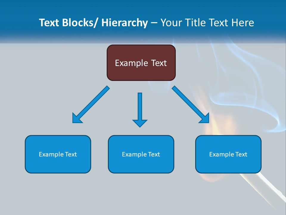 A Blue Smoke Powerpoint Presentation Is Shown PowerPoint Template