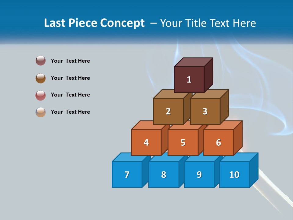 A Blue Smoke Powerpoint Presentation Is Shown PowerPoint Template