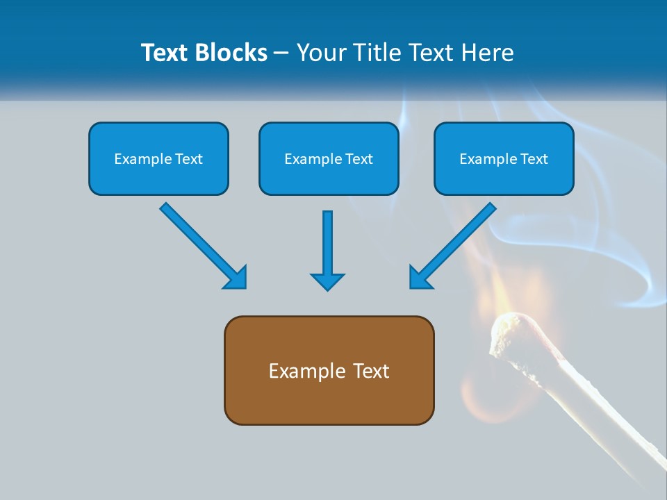 A Blue Smoke Powerpoint Presentation Is Shown PowerPoint Template