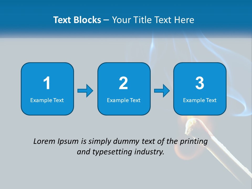 A Blue Smoke Powerpoint Presentation Is Shown PowerPoint Template