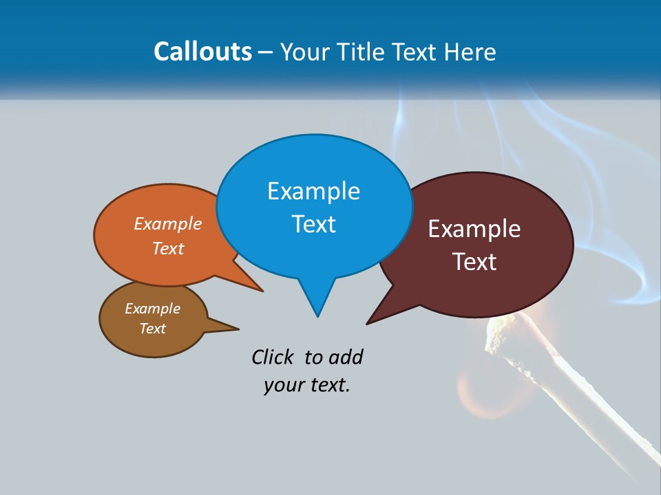 A Blue Smoke Powerpoint Presentation Is Shown PowerPoint Template