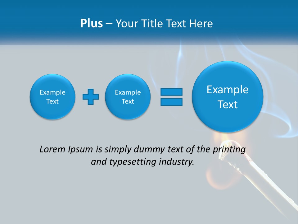 A Blue Smoke Powerpoint Presentation Is Shown PowerPoint Template